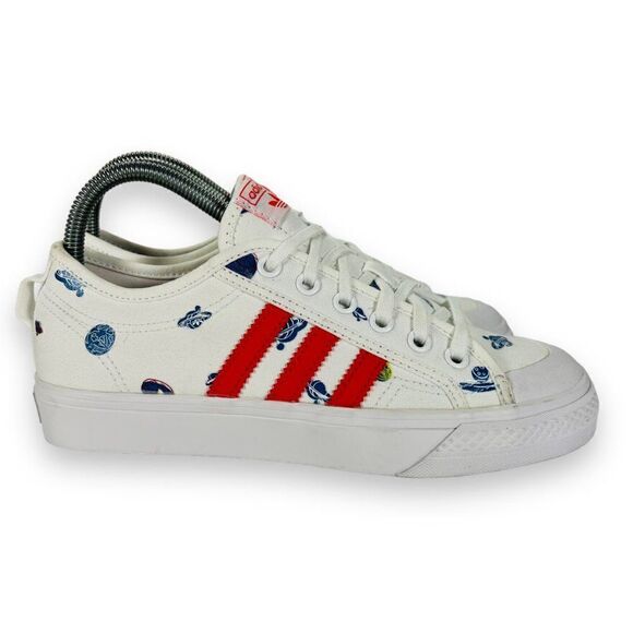 Adidas Nizza J 'Out Of This World - White' H01101 Youth 5 Women's 6 - Picture 4 of 11